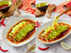 This cold dish of marinated bamboo shoots has a unique and eye-catching appearance. 😍 It is especially suitable for entertaining family and friends during the Spring Festival, refreshing and appetizing. 🥂