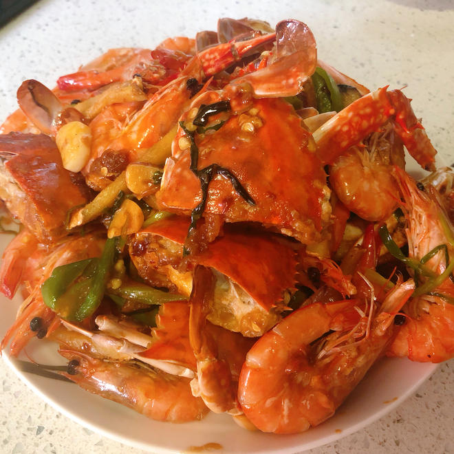 Salt-Baked Mantis Shrimp / Prawns #Quick dishes#