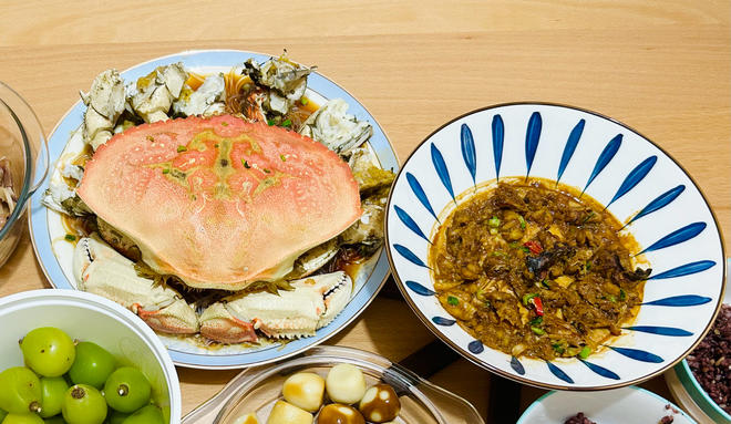 New Year's Dish: Two Dishes in One - Steamed Scallion Vermicelli Treasure Crab (Bread Crab) + Steamed Crab Meat Eggs (Includes Crab Killing Method)