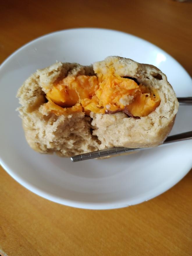 Low-Fat Vegan Whole Wheat Sweet Potato Baozi