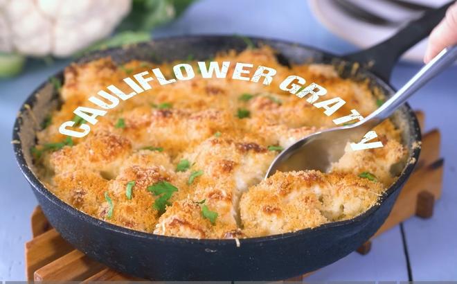 Cauliflower Gratin - Low Carb Healthy Side Dish