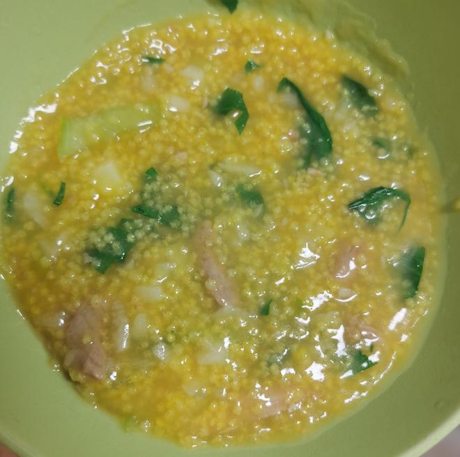 Vegetable, Yam, and Lean Meat Millet Porridge