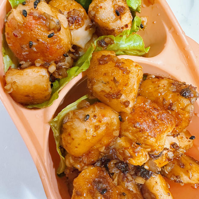 High School Students' Late Night Snack - Teppanyaki Shrimp and Potato Balls