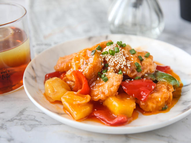 Delicious Pineapple Sweet and Sour Shrimp