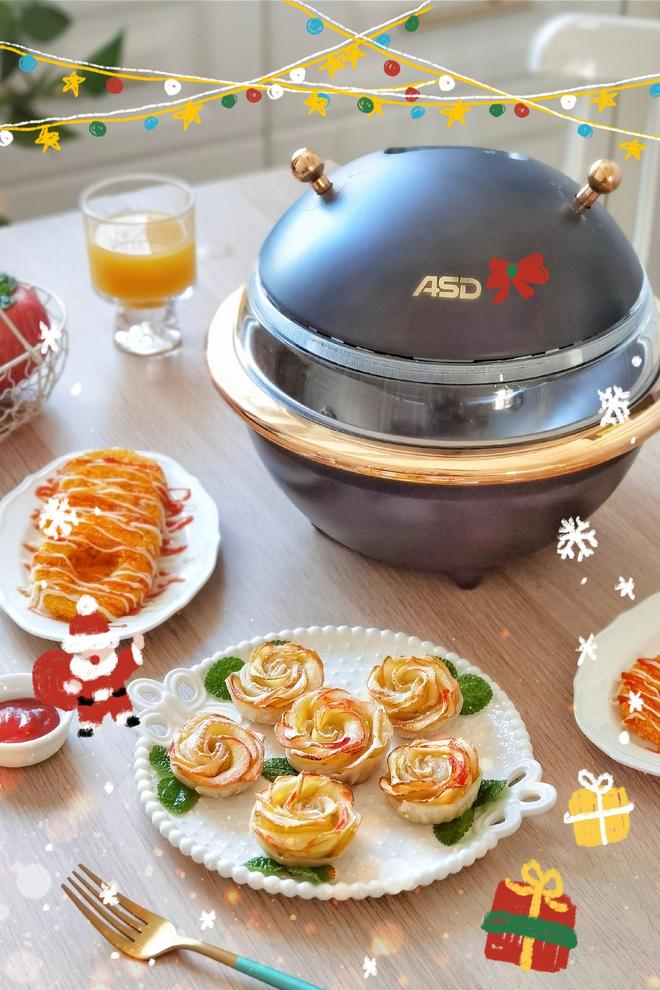 Festive Christmas Desserts: Rose-Shaped Apple Pie & Fried Apple Rings