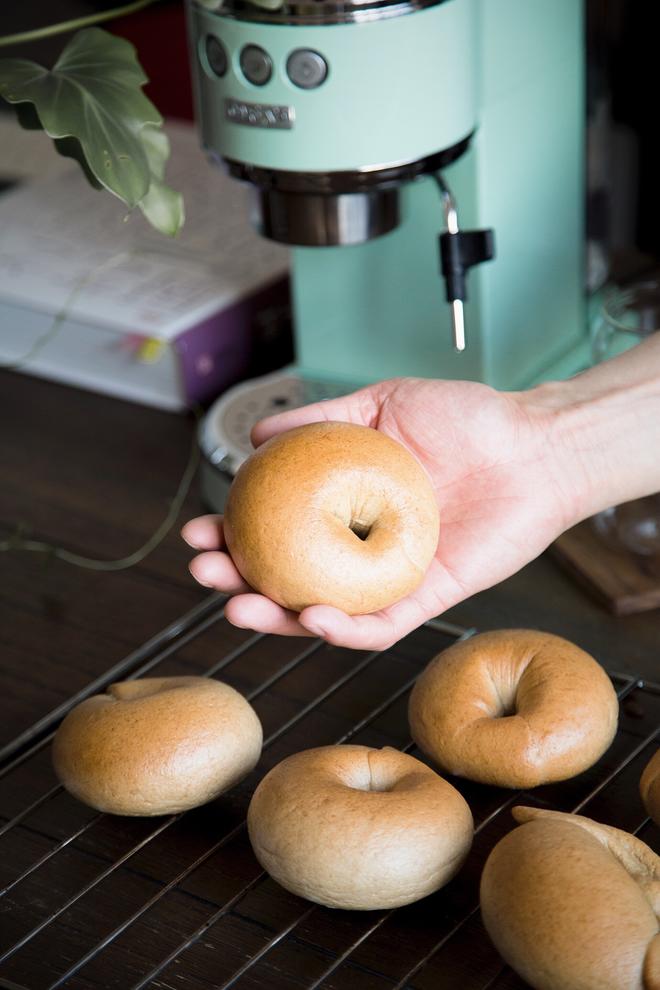 Coffee Bagel🥯 Whole Wheat, Oil-Free, Irresistibly Delicious!