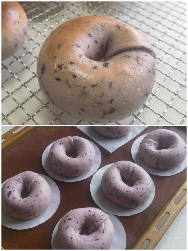 Blueberry Cream Cheese Bagels