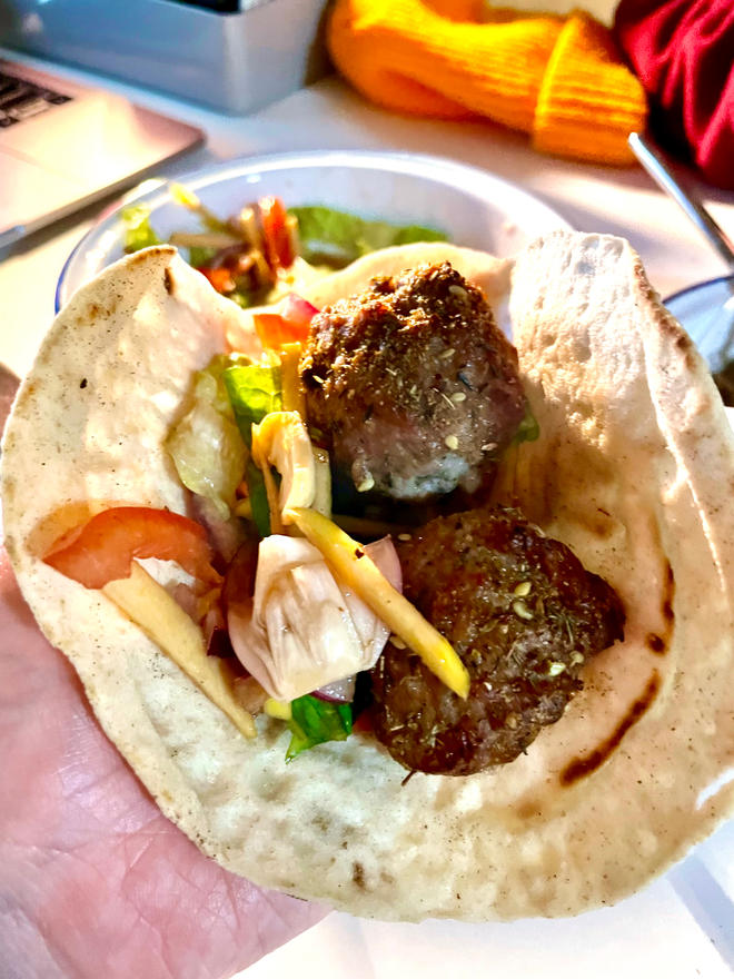 [Beginner's Three-Step Guide] Ultra Detailed Middle Eastern Lamb Meatball Wrap!