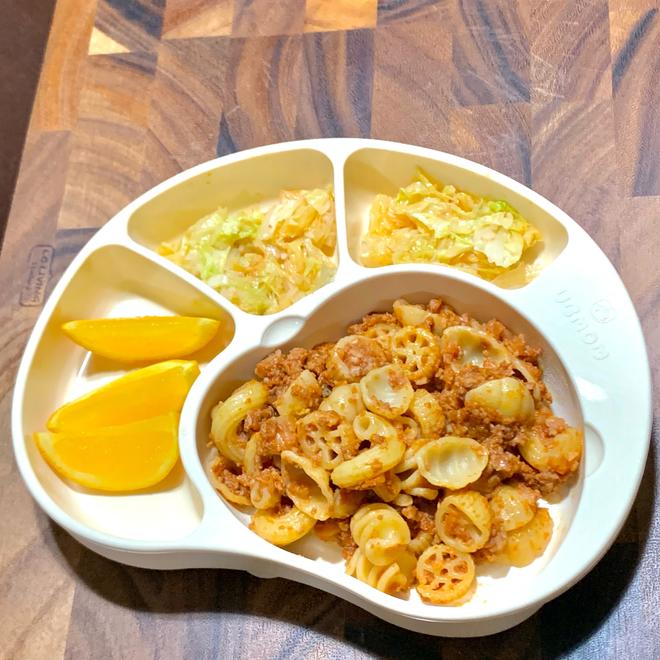 Baby-Friendly Tomato Meat Sauce Pasta for Freezing