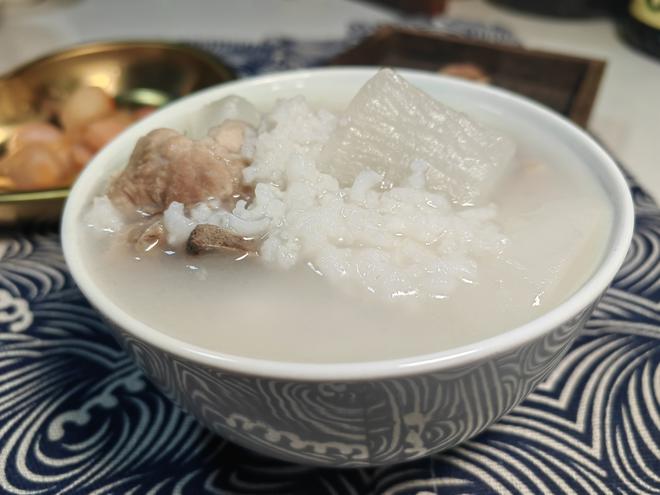 Pork Bone and Radish Congee