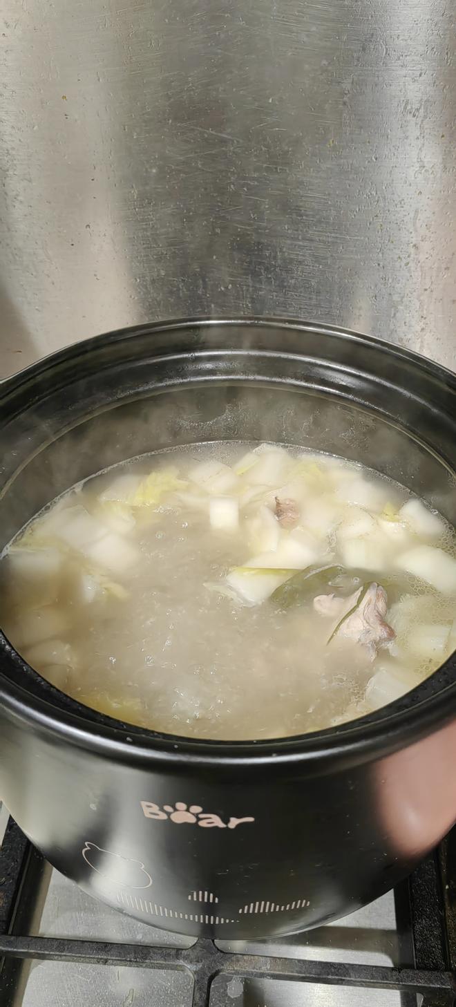 Baby Cabbage Lotus Root and Pork Bone Soup