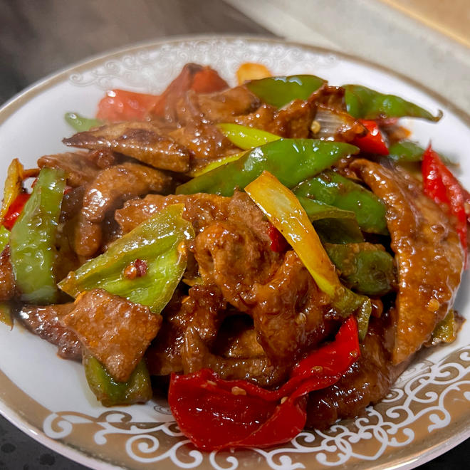 Stir-fried Pig Liver (Home Cooking)