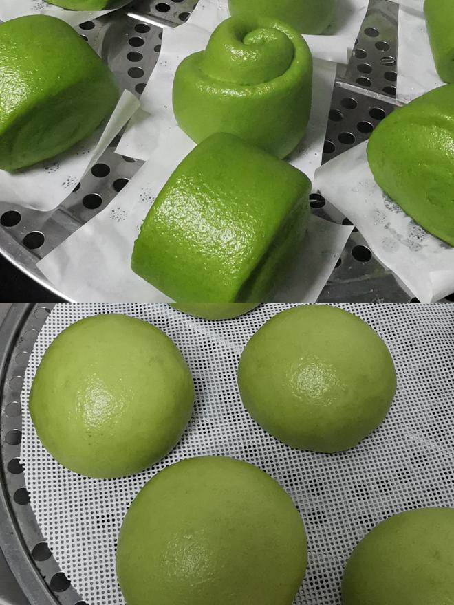 Delicious Mugwort Mantou & Mugwort Red Bean Paste Buns