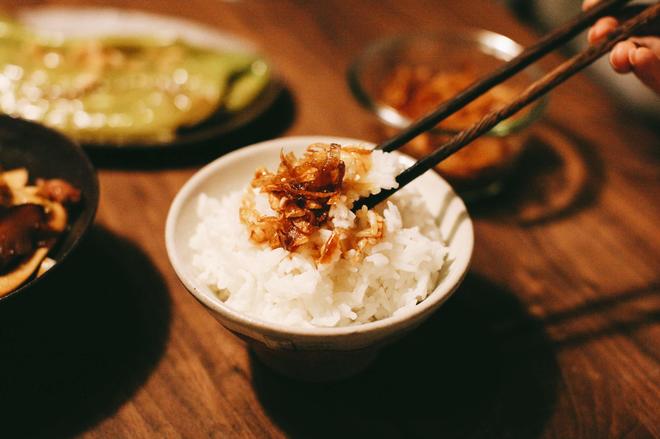 Traditional Scallion Pork Fat Rice