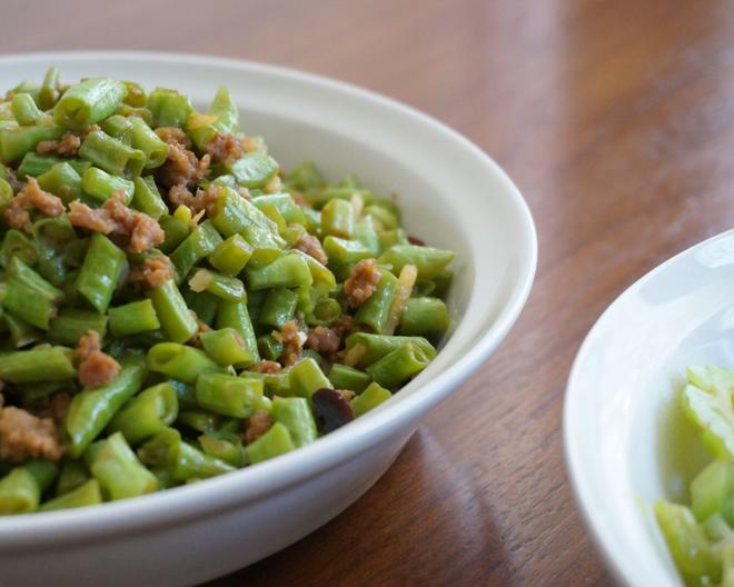 Minced Pork and Green Beans (Side Dish)