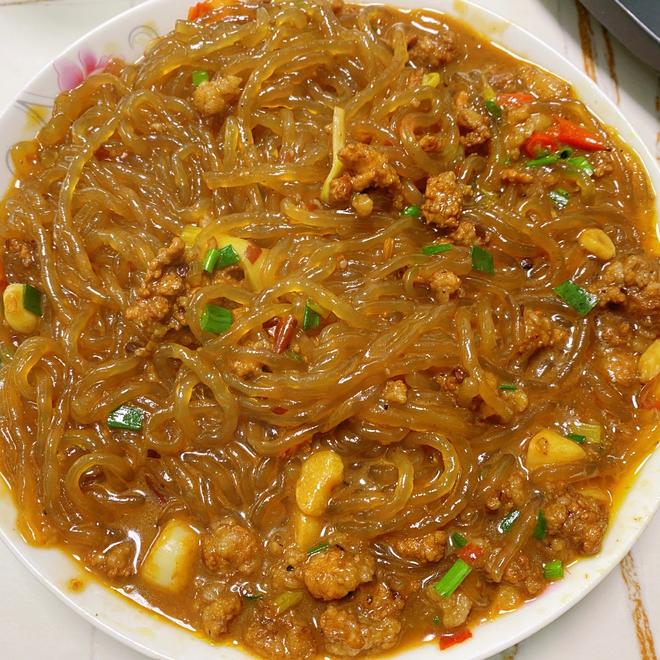 Minced Pork and Sweet Potato Noodle Casserole