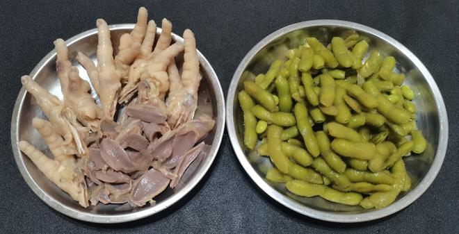 Fragrant Marinated Dish: Edamame, Chicken Feet, Duck Gizzards, and Duck Tongues - Marinate Everything