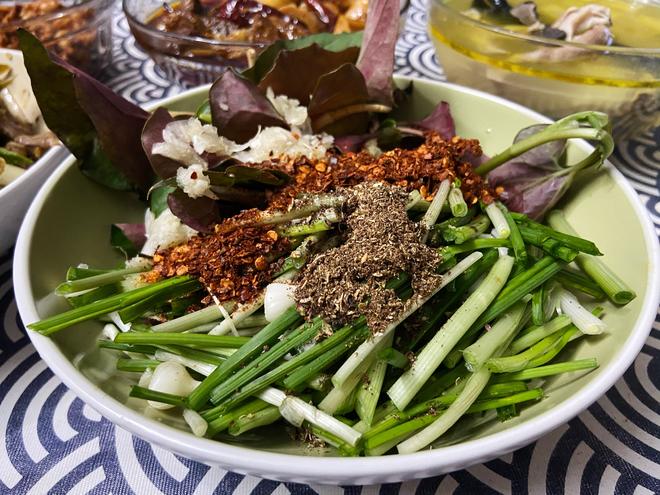 Fresh Garlic Mixed with Wild Onions and Other Herbs (Savoring Spring)