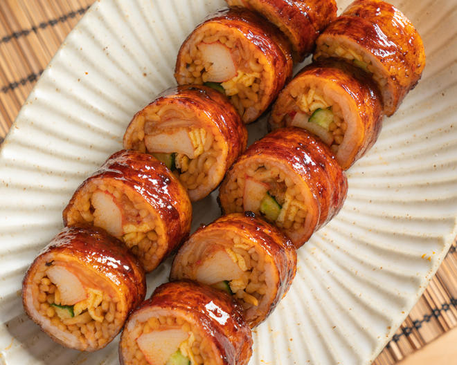 Pork Belly Kimchi Turkey Noodle Roll