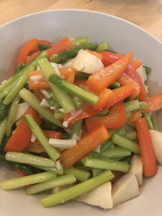 Zero-Failure Recipe: Asparagus, Bell Pepper, and King Oyster Mushroom