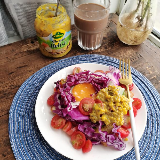 Cucumber Relish Open Sandwich