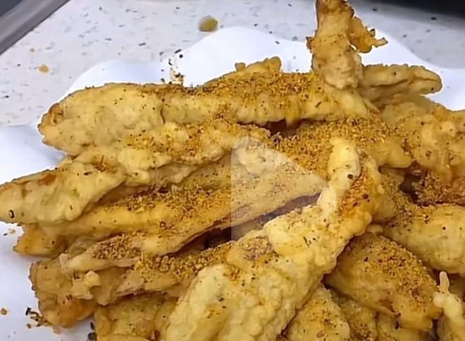 Fried King Oyster Mushrooms, Crisp Meat Powder Preparation, Fried Mackerel, Fried Corn Kernels, Garlic Okra, Fried Shrimp Balls