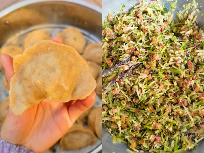 Whole Wheat Low-Fat Scalded Radish and Meat Buns