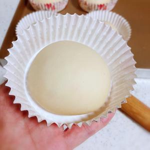 Wrap it up like a bun, seam-side down in a paper cup, or place directly on the baking tray without the cup.