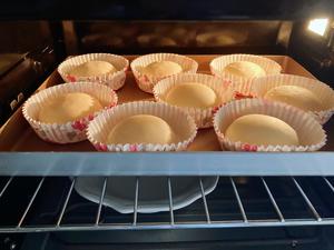 Once all are wrapped, place them in the oven with a bowl of hot water underneath and activate the fermentation mode until they rise to 1.5 times their size—about 45 minutes for me.