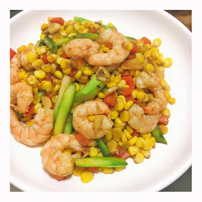 Healthy Shrimp and Asparagus Recipe with Corn