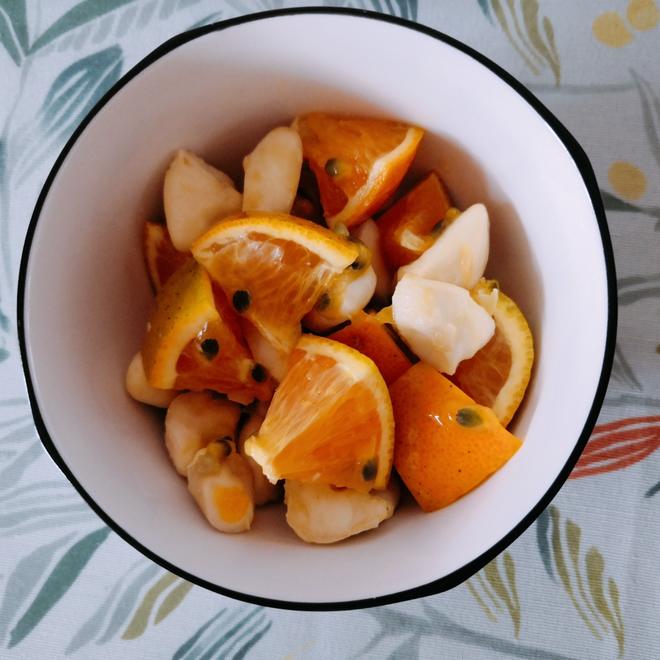 Refreshing Summer Salad with Water Chestnuts, Oranges & Passion Fruit